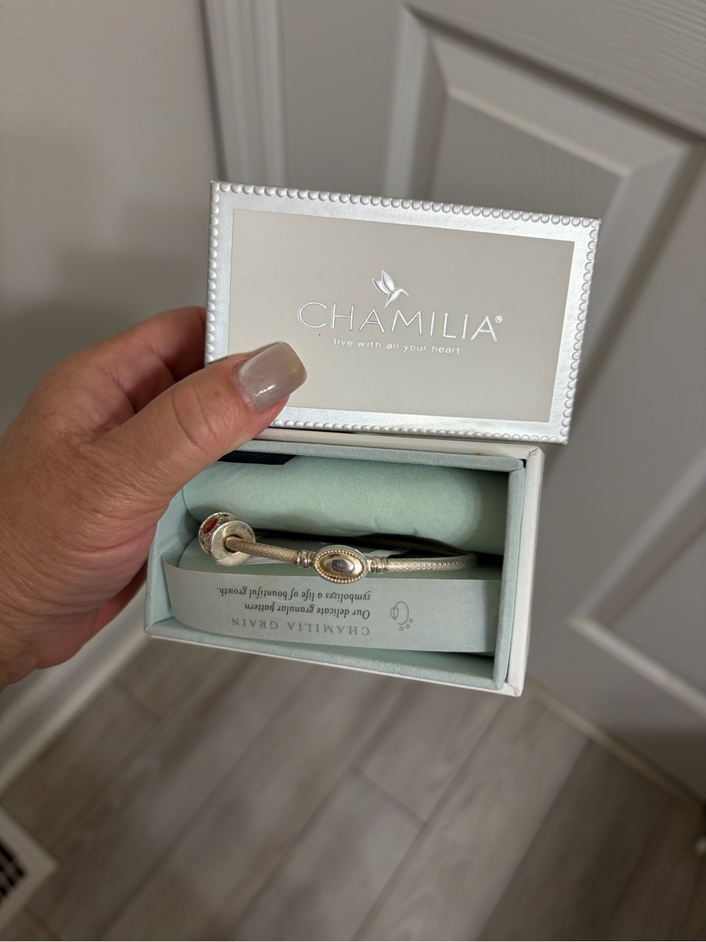 Chamilia Two-Tone Silver and Gold Charm Bracelet